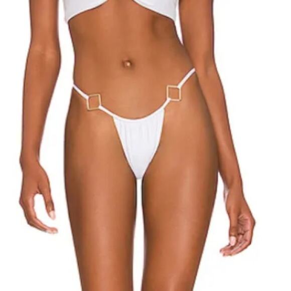 Lovers and Friends Devotion Bottom White swim Size Large - Picture 1 of 5